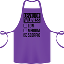 Levels of Wildness Scorpio Cotton Apron 100% Organic Purple
