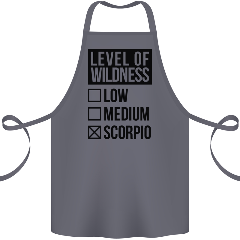 Levels of Wildness Scorpio Cotton Apron 100% Organic Steel