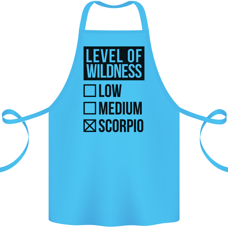 Levels of Wildness Scorpio Cotton Apron 100% Organic Turquoise