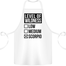 Levels of Wildness Scorpio Cotton Apron 100% Organic White