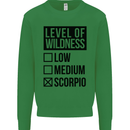 Levels of Wildness Scorpio Kids Sweatshirt Jumper Irish Green