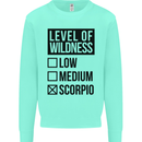 Levels of Wildness Scorpio Kids Sweatshirt Jumper Peppermint