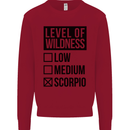 Levels of Wildness Scorpio Kids Sweatshirt Jumper Red