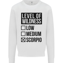 Levels of Wildness Scorpio Kids Sweatshirt Jumper White