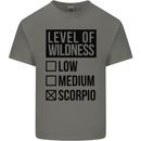 Levels of Wildness Scorpio Kids T-Shirt Childrens Charcoal