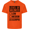 Levels of Wildness Scorpio Kids T-Shirt Childrens Orange
