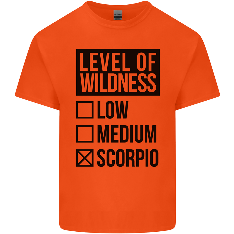 Levels of Wildness Scorpio Kids T-Shirt Childrens Orange