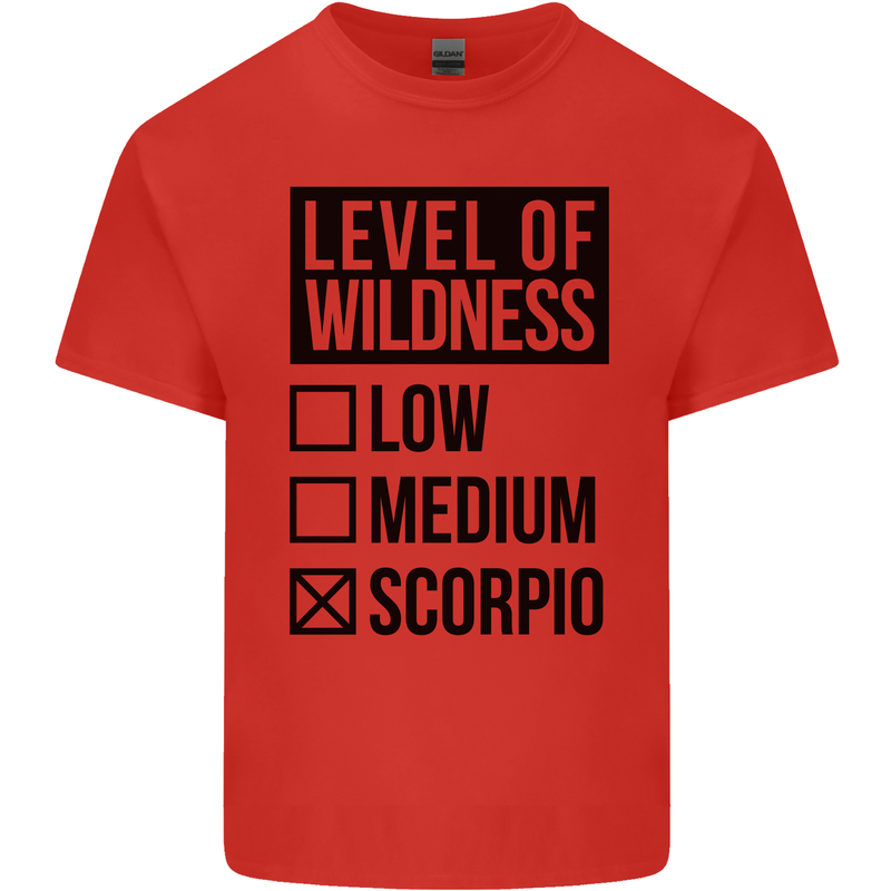 Levels of Wildness Scorpio Kids T-Shirt Childrens Red