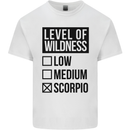 Levels of Wildness Scorpio Kids T-Shirt Childrens White