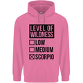 Levels of Wildness Scorpio Mens 80% Cotton Hoodie Azelea