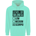 Levels of Wildness Scorpio Mens 80% Cotton Hoodie Peppermint