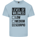 Levels of Wildness Scorpio Mens Cotton T-Shirt Tee Top Light Blue