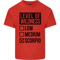 Levels of Wildness Scorpio Mens Cotton T-Shirt Tee Top Red