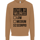 Levels of Wildness Scorpio Mens Sweatshirt Jumper Caramel Latte