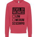 Levels of Wildness Scorpio Mens Sweatshirt Jumper Heliconia