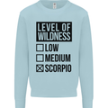 Levels of Wildness Scorpio Mens Sweatshirt Jumper Light Blue