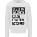 Levels of Wildness Scorpio Mens Sweatshirt Jumper White