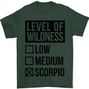Levels of Wildness Scorpio Mens T-Shirt Cotton Gildan Forest Green