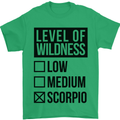 Levels of Wildness Scorpio Mens T-Shirt Cotton Gildan Irish Green
