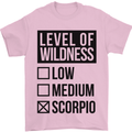 Levels of Wildness Scorpio Mens T-Shirt Cotton Gildan Light Pink