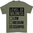 Levels of Wildness Scorpio Mens T-Shirt Cotton Gildan Military Green