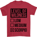 Levels of Wildness Scorpio Mens T-Shirt Cotton Gildan Red