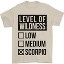 Levels of Wildness Scorpio Mens T-Shirt Cotton Gildan Sand