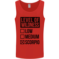 Levels of Wildness Scorpio Mens Vest Tank Top Red