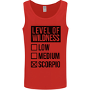 Levels of Wildness Scorpio Mens Vest Tank Top Red