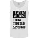 Levels of Wildness Scorpio Mens Vest Tank Top White