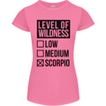 Levels of Wildness Scorpio Womens Petite Cut T-Shirt Azalea