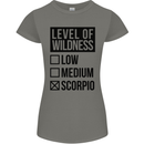 Levels of Wildness Scorpio Womens Petite Cut T-Shirt Charcoal