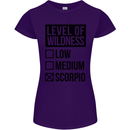 Levels of Wildness Scorpio Womens Petite Cut T-Shirt Purple