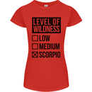 Levels of Wildness Scorpio Womens Petite Cut T-Shirt Red