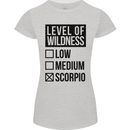 Levels of Wildness Scorpio Womens Petite Cut T-Shirt Sports Grey