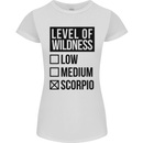 Levels of Wildness Scorpio Womens Petite Cut T-Shirt White