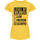 Levels of Wildness Scorpio Womens Petite Cut T-Shirt Yellow