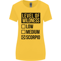 Levels of Wildness Scorpio Womens Wider Cut T-Shirt Yellow