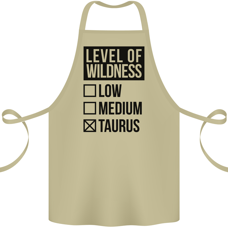 Levels of Wildness Taurus Cotton Apron 100% Organic Khaki