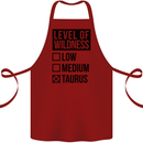 Levels of Wildness Taurus Cotton Apron 100% Organic Maroon