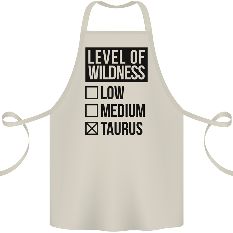 Levels of Wildness Taurus Cotton Apron 100% Organic Natural