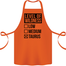 Levels of Wildness Taurus Cotton Apron 100% Organic Orange