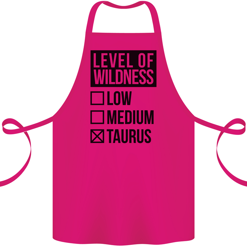 Levels of Wildness Taurus Cotton Apron 100% Organic Pink