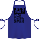 Levels of Wildness Taurus Cotton Apron 100% Organic Royal Blue