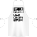 Levels of Wildness Taurus Cotton Apron 100% Organic White