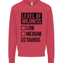 Levels of Wildness Taurus Kids Sweatshirt Jumper Heliconia