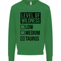 Levels of Wildness Taurus Kids Sweatshirt Jumper Irish Green
