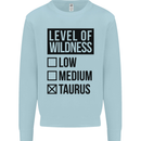 Levels of Wildness Taurus Kids Sweatshirt Jumper Light Blue