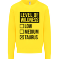Levels of Wildness Taurus Kids Sweatshirt Jumper Yellow