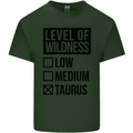 Levels of Wildness Taurus Mens Cotton T-Shirt Tee Top Forest Green